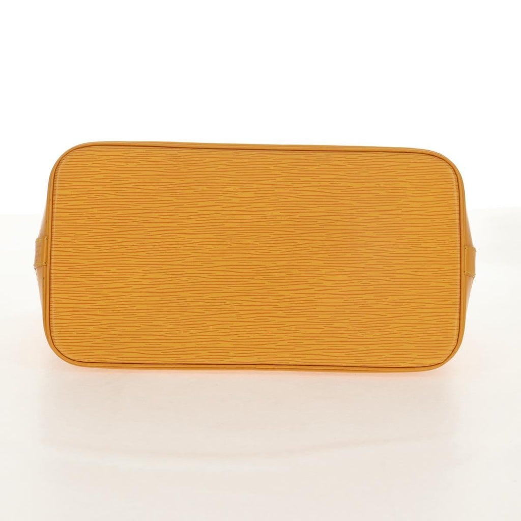 Louis Vuitton Alma Handbag Epi Leather Yellow Leather Handbag