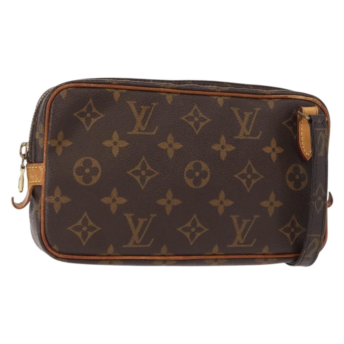 Louis Vuitton Pochette Marly Bandouliere Bag Monogram Canvas Brown Canvas Shoulder Bag