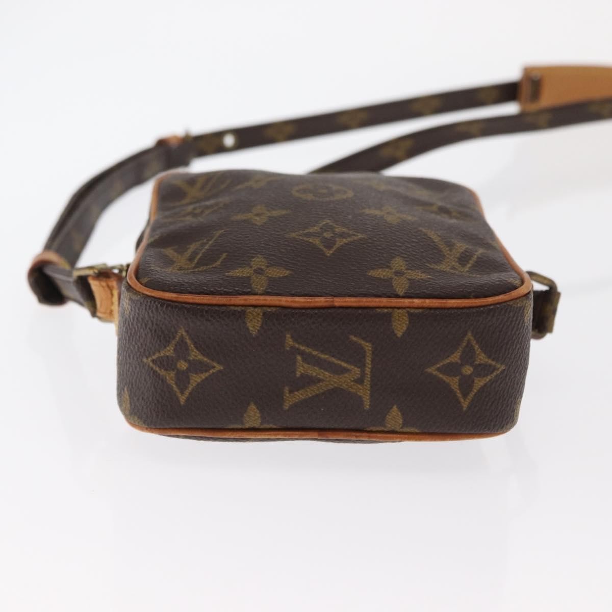 Louis Vuitton Danube Handbag Monogram Canvas Brown Canvas Shoulder Bag