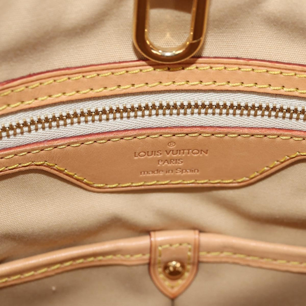 Louis Vuitton Pampelonne Handbag Damier White Canvas Tote Bag