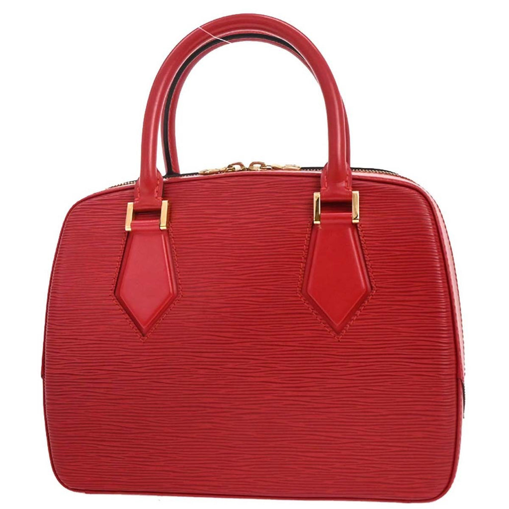 Louis Vuitton Sablons Handbag Epi Leather Red Leather Handbag