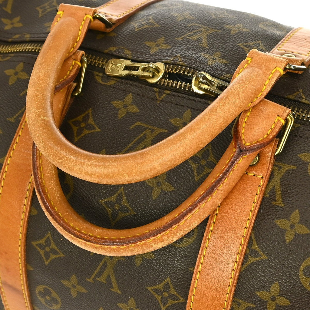 Louis Vuitton Keepall Bag Monogram Canvas Brown Canvas Travel Bag