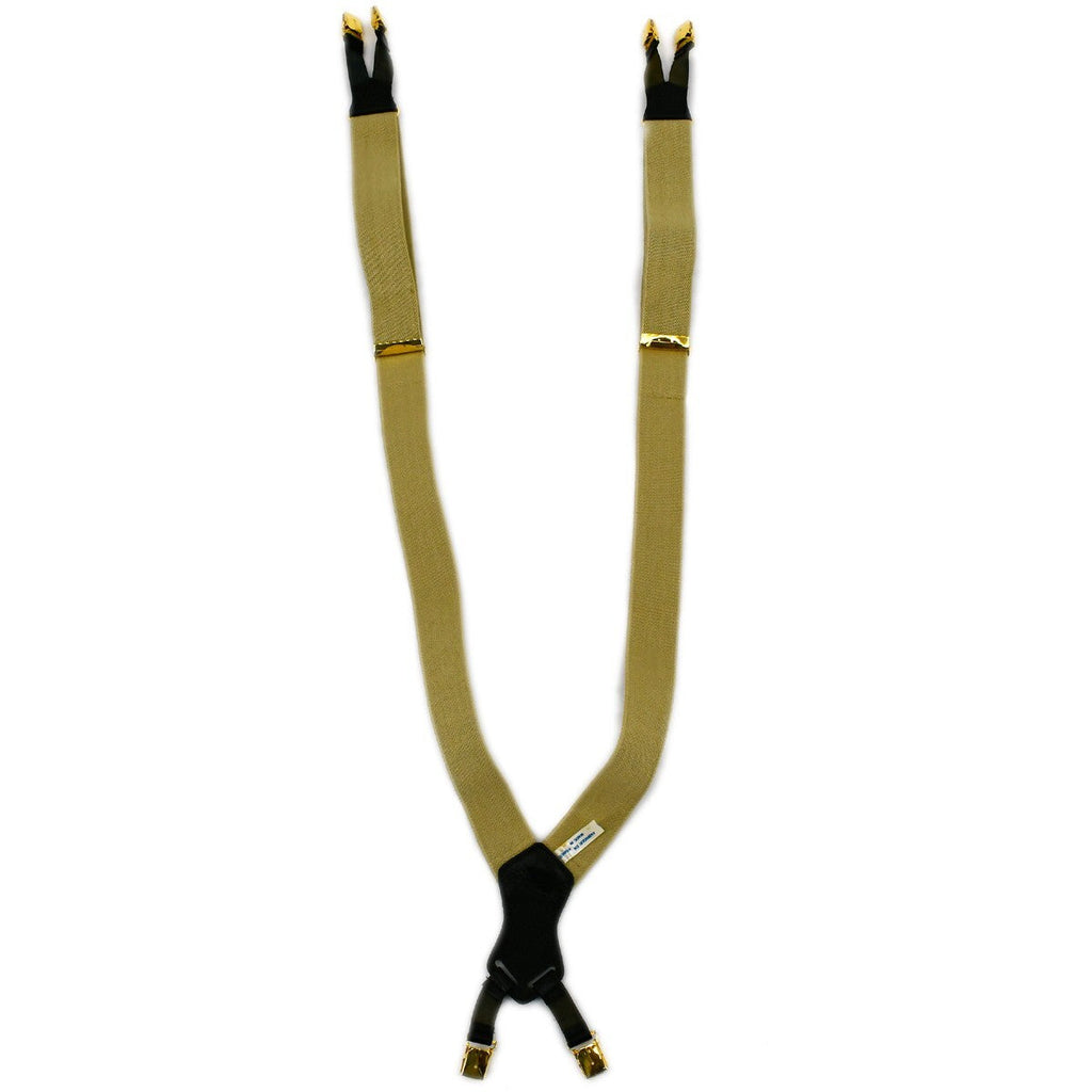 Chanel Logo Suspenders Canvas Beige Canvas Belts Accessory