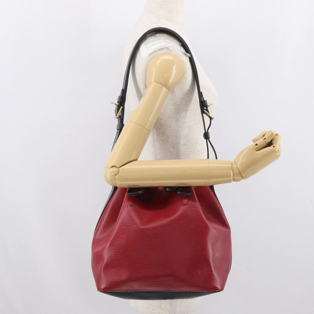 Louis Vuitton Petit Noe Handbag Epi Leather Red Leather Shoulder Bag