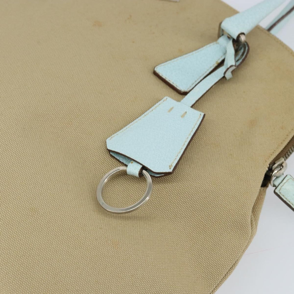 Prada Vintage Handbag Canvas Beige Canvas Handbag