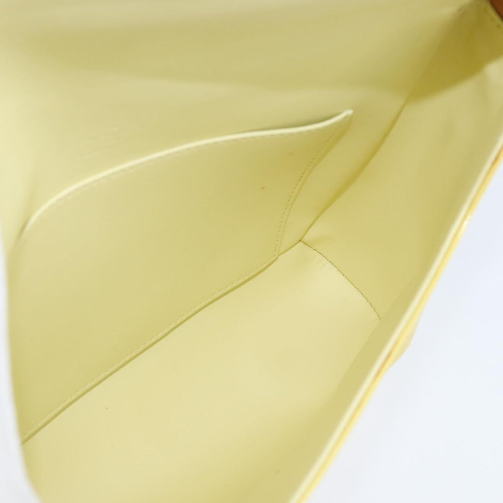 Louis Vuitton Thompson Street Handbag Monogram Vernis Yellow Patent_Leather Shoulder Bag