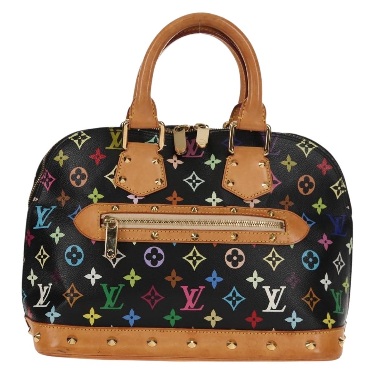 Louis Vuitton Alma Handbag Monogram Multicolor Multicolour Canvas Handbag