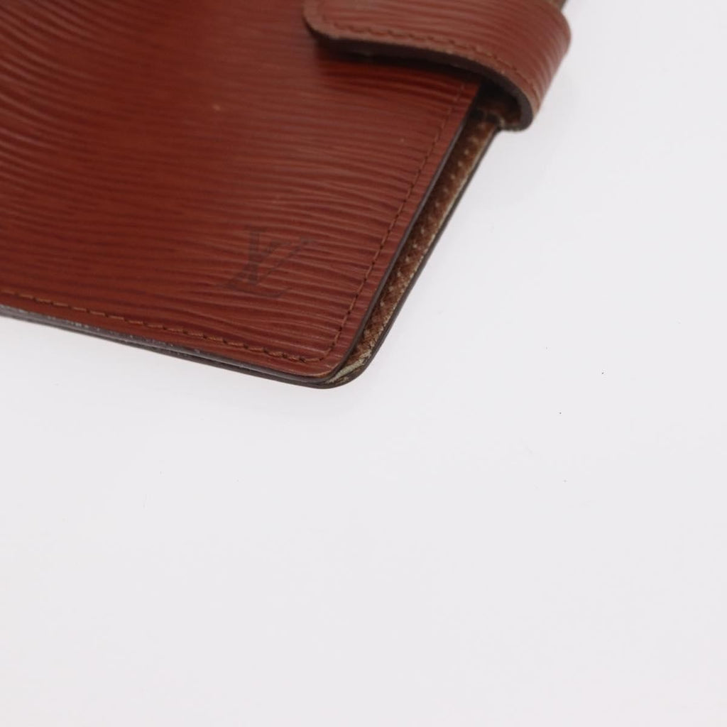 Louis Vuitton Agenda Cover Epi Leather Brown Leather Wallets Accessory