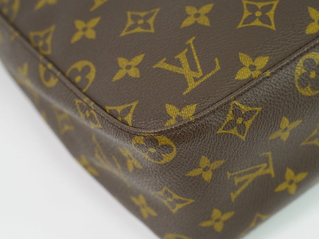 Louis Vuitton Monogram Looping Handbag Monogram Canvas Brown Canvas Shoulder Bag