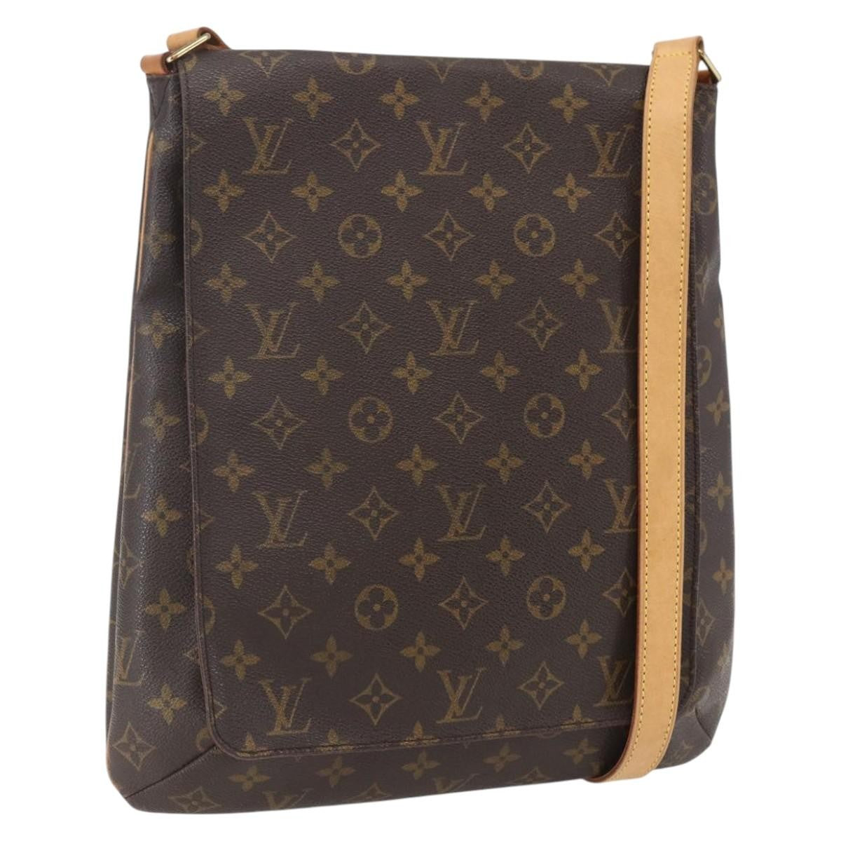 Louis Vuitton Musette Salsa Handbag Monogram Canvas Brown Canvas Shoulder Bag