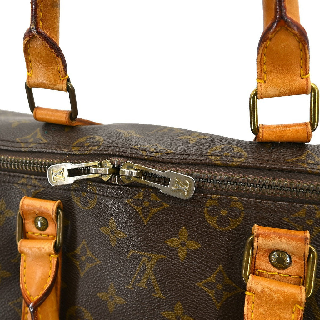 Louis Vuitton Keepall Bag Monogram Canvas Brown Canvas Travel Bag