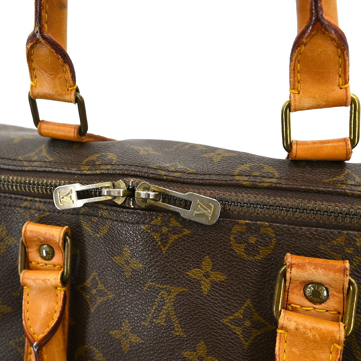 Louis Vuitton Keepall Bag Monogram Canvas Brown Canvas Travel Bag