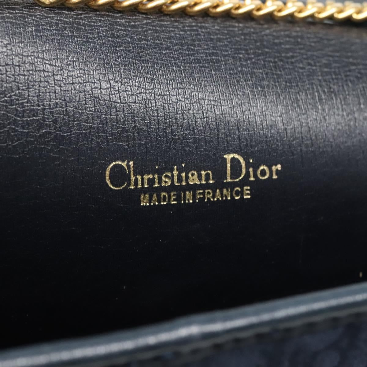 Christian Dior Vintage Trotter Shoulder Bag Canvas Navy Canvas Shoulder Bag Bag (Pre-Owned)