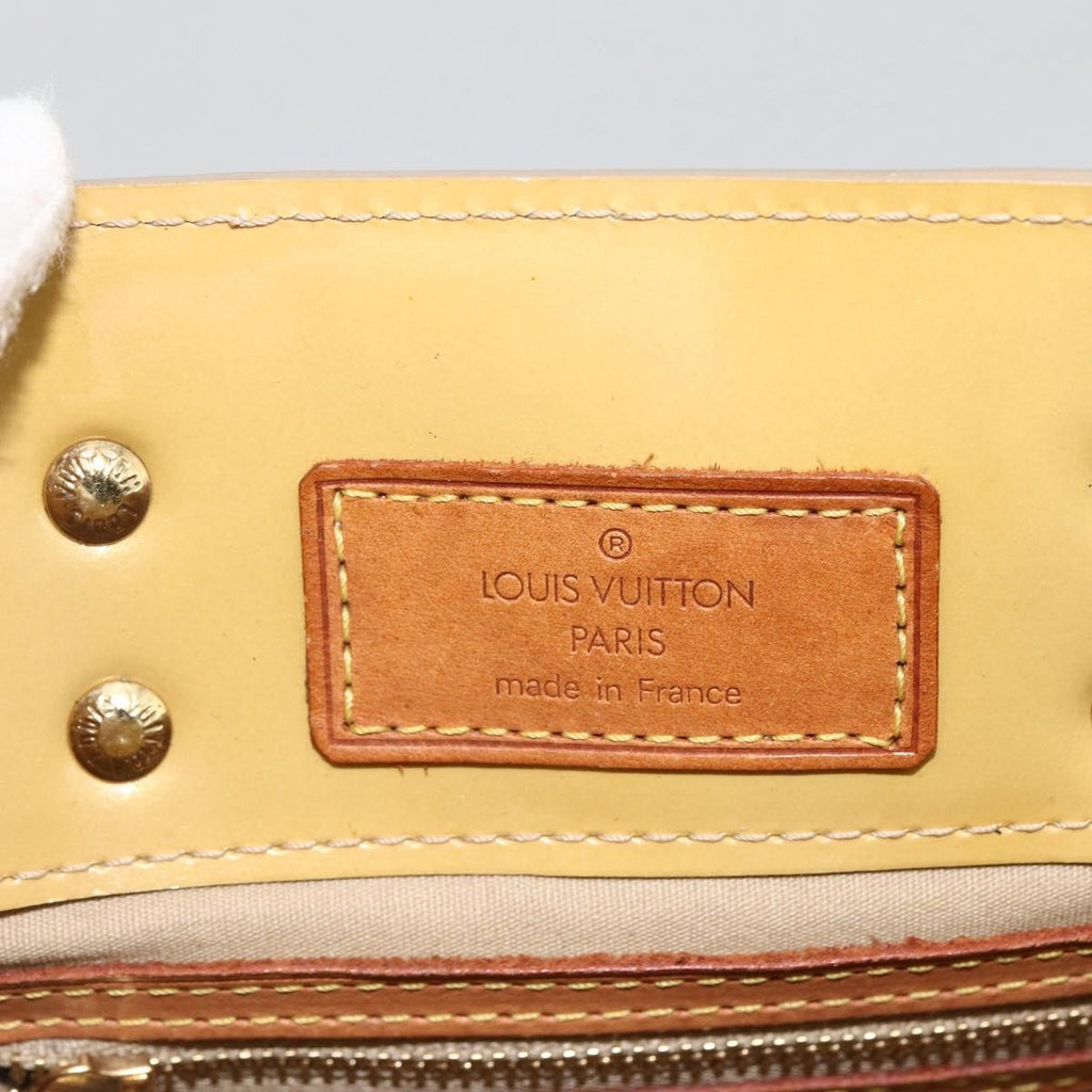 Louis Vuitton Reade Handbag Monogram Vernis Beige Patent_Leather Handbag