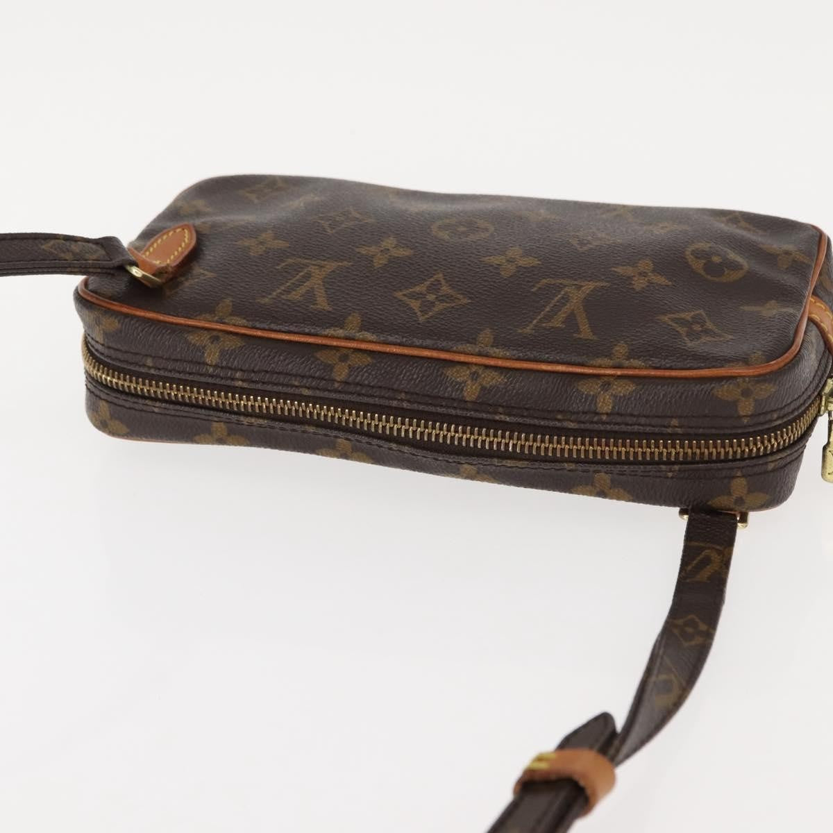 Louis Vuitton Pochette Marly Bandouliere Bag Monogram Canvas Brown Canvas Shoulder Bag