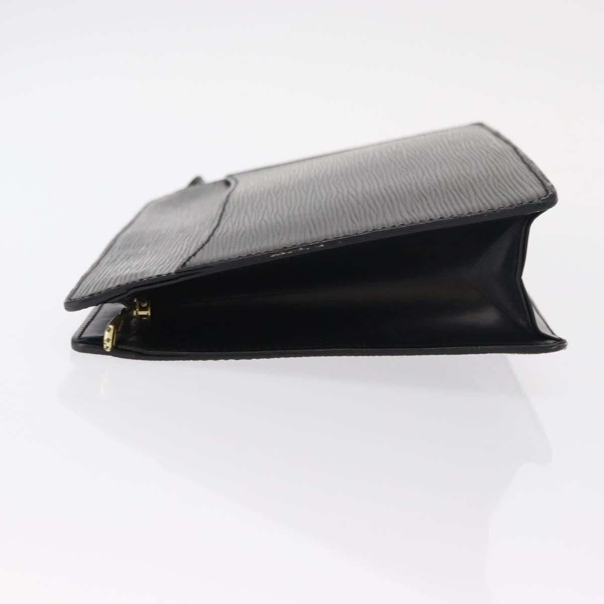 Louis Vuitton Pochette Homme Epi Leather Black Leather Clutche & Pouche Bag