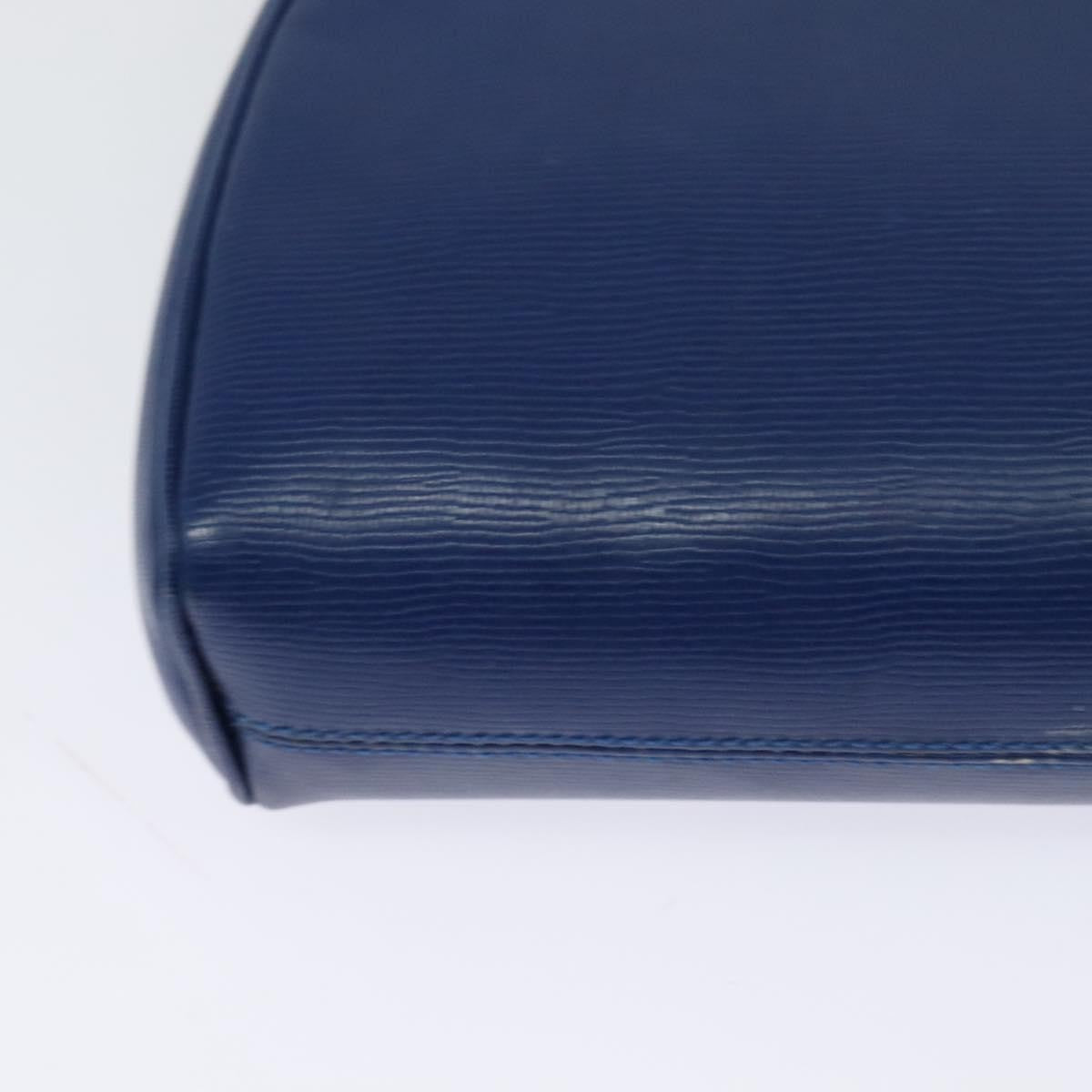 Celine Vintage Circle Logo Crossbody Bag Leather Blue Leather Shoulder Bag Bag