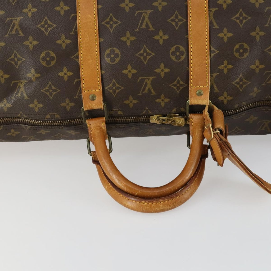 Louis Vuitton Keepall Bag Monogram Canvas Brown Canvas Travel Bag