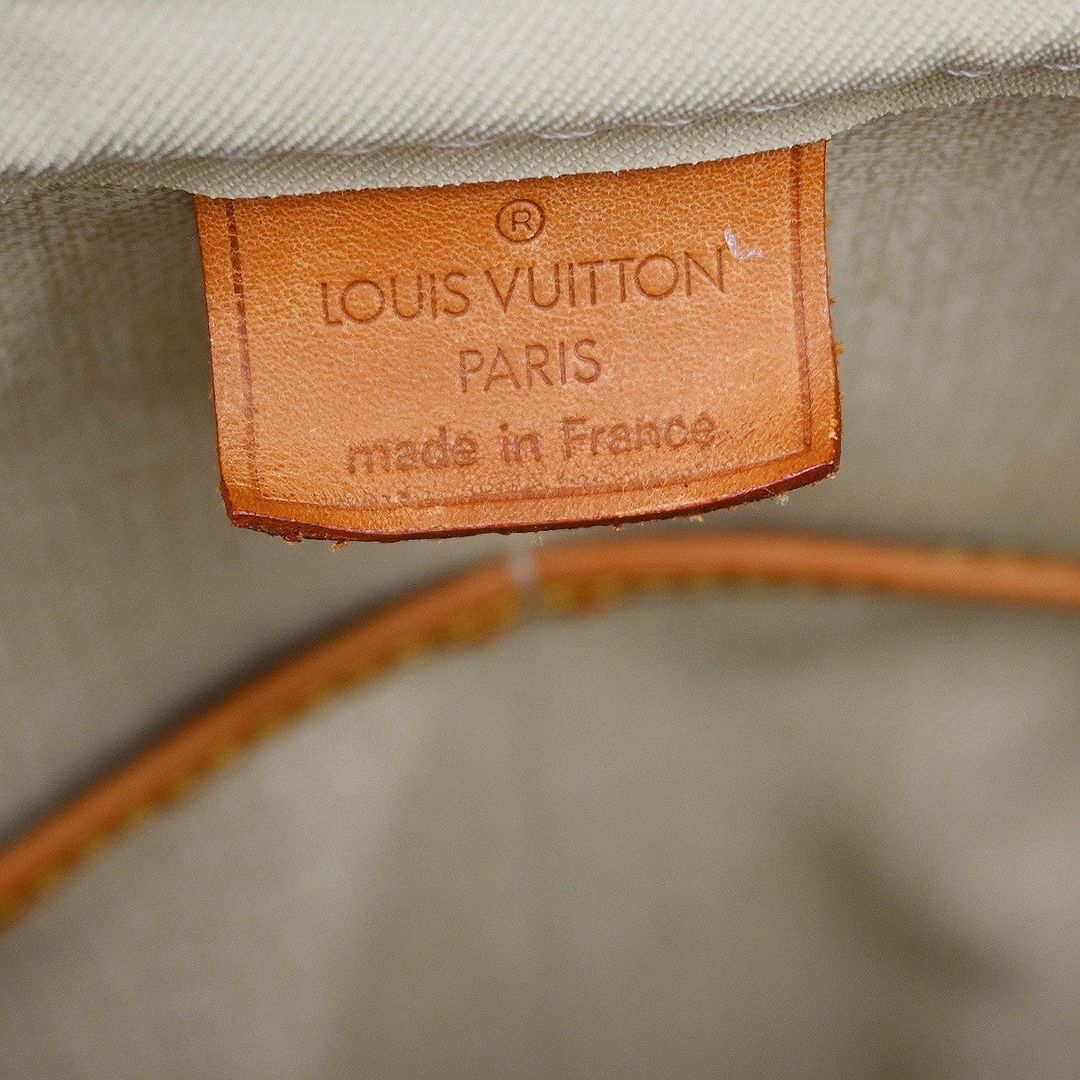 Louis Vuitton Deauville Handbag Monogram Canvas Brown Canvas Handbag