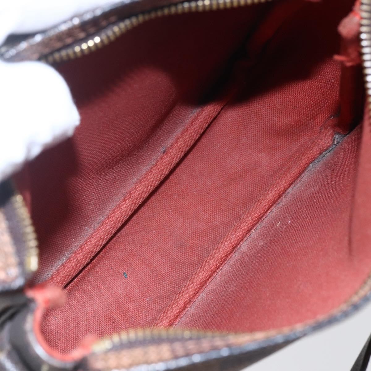 Louis Vuitton Trousse Make Up Bag Damier Canvas Brown Canvas Clutche & Pouche Bag