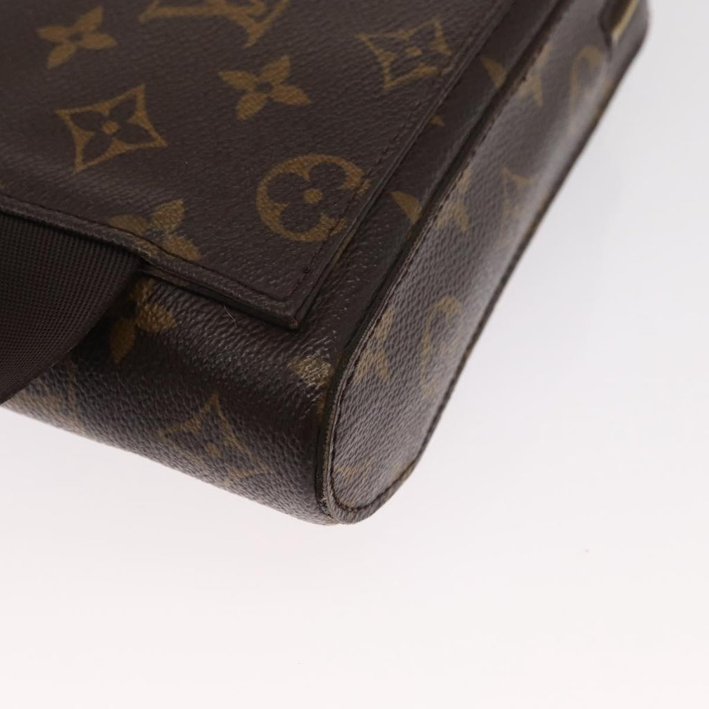 Louis Vuitton Geronimos Waist Bag Monogram Canvas Brown Canvas Shoulder Bag