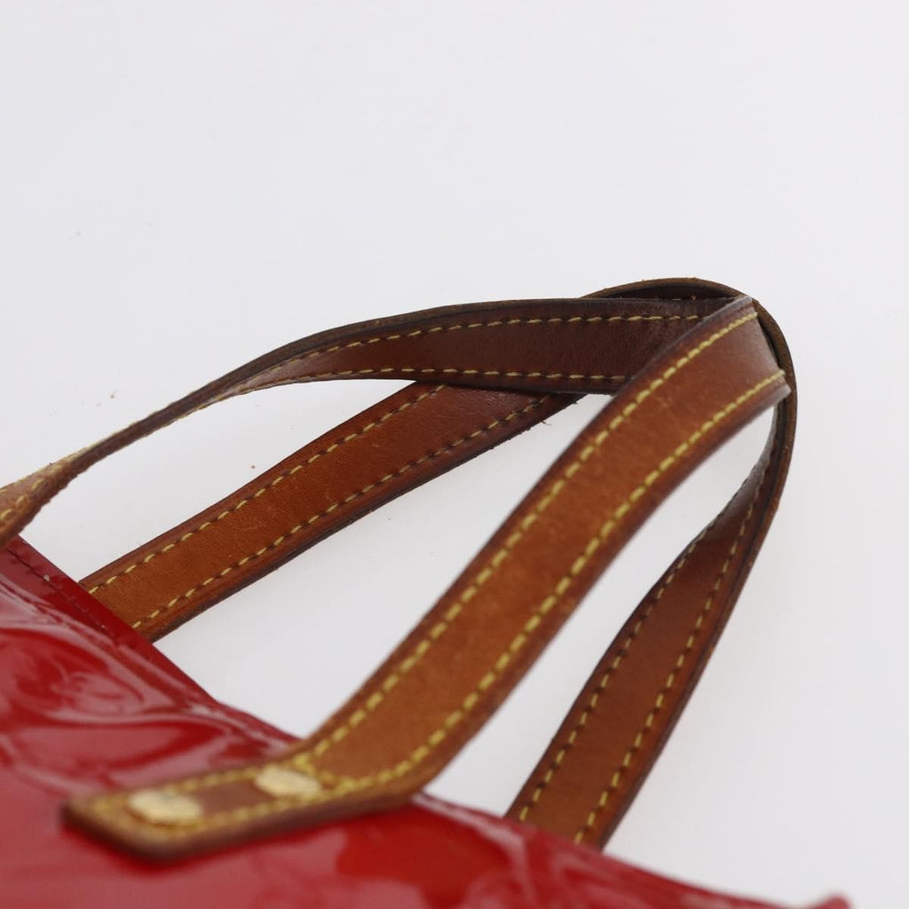 Louis Vuitton Reade Handbag Monogram Vernis Red Patent_Leather Handbag