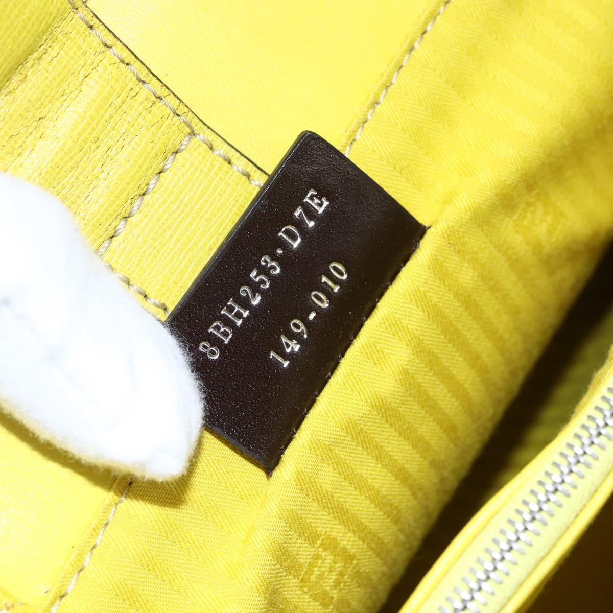 Fendi 2Jours Bag Leather Yellow Leather Handbag