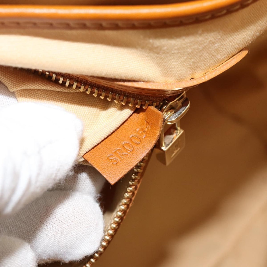 Louis Vuitton Lucille Handbag Mini Lin Beige Canvas Tote Bag