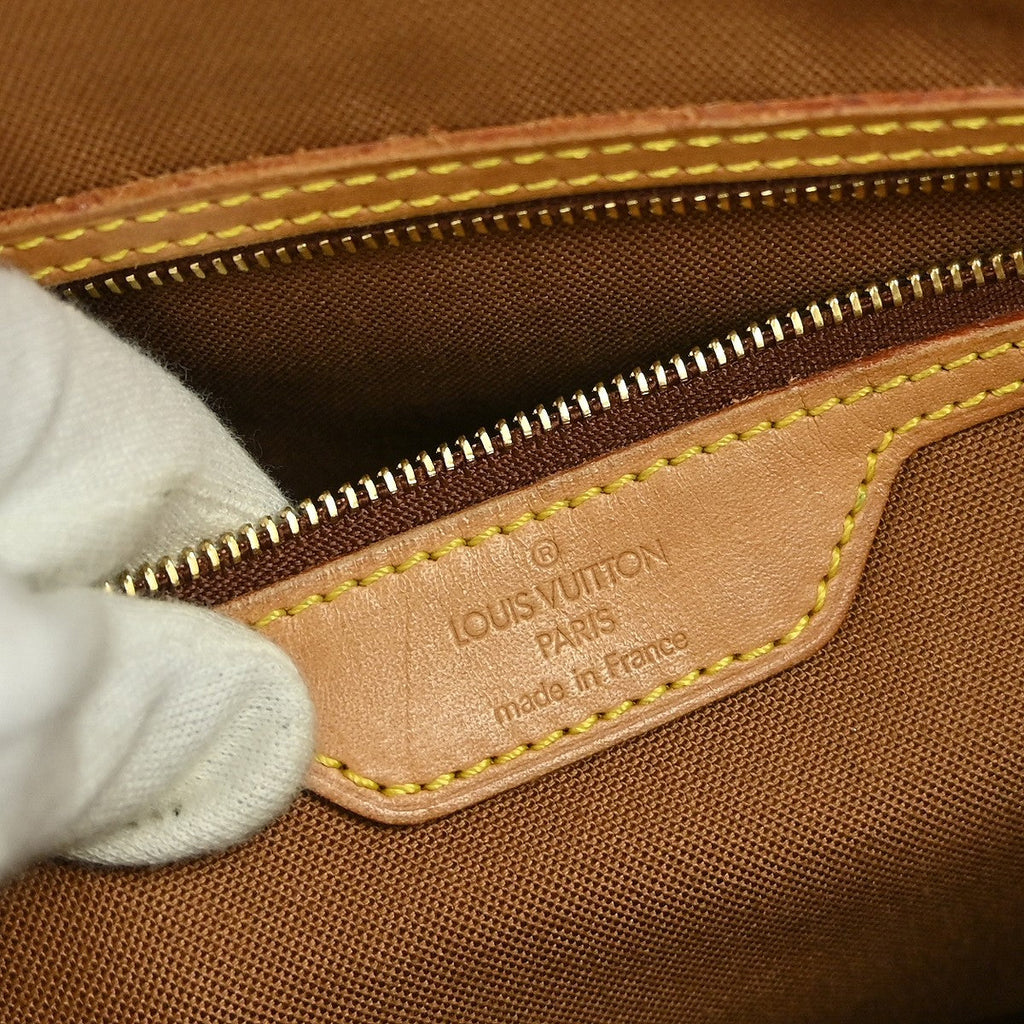 Louis Vuitton Cabas Mezzo Monogram Canvas Brown Canvas Tote Bag