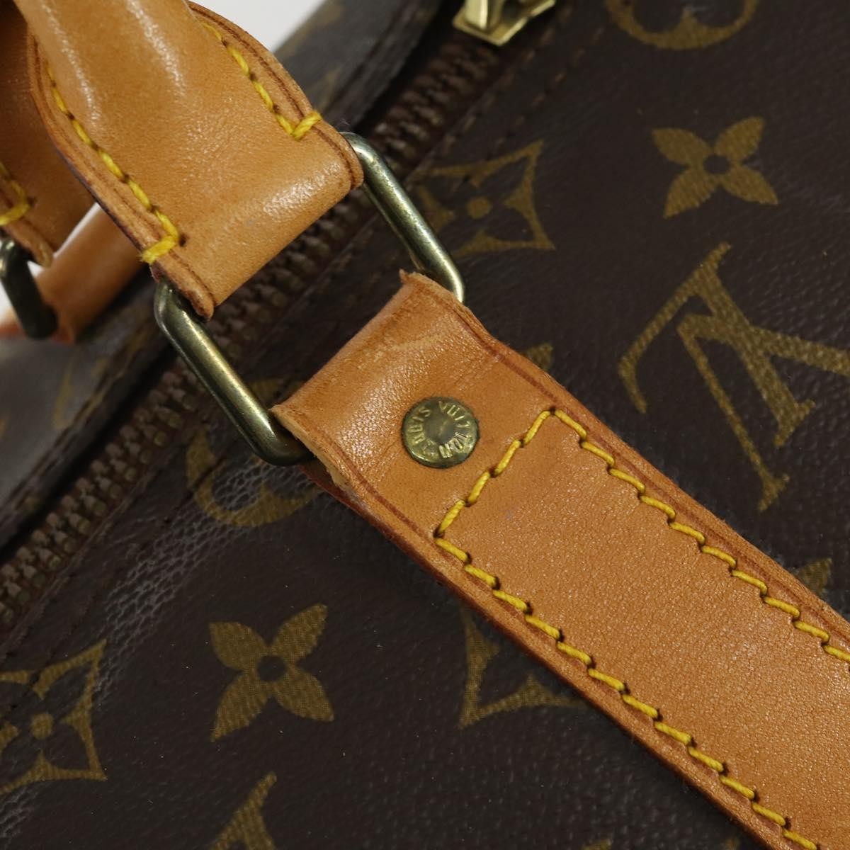 Louis Vuitton Keepall Bag Monogram Canvas Brown Canvas Travel Bag