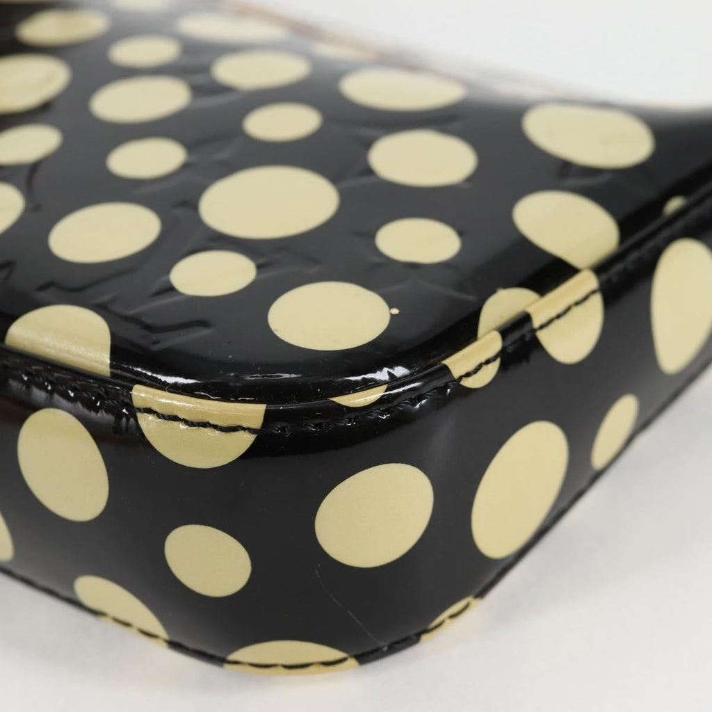 Louis Vuitton Pochette Accessoires Nm Kusama Infinity Dots Monogram Vernis Black Patent_Leather Clutche & Pouche Bag