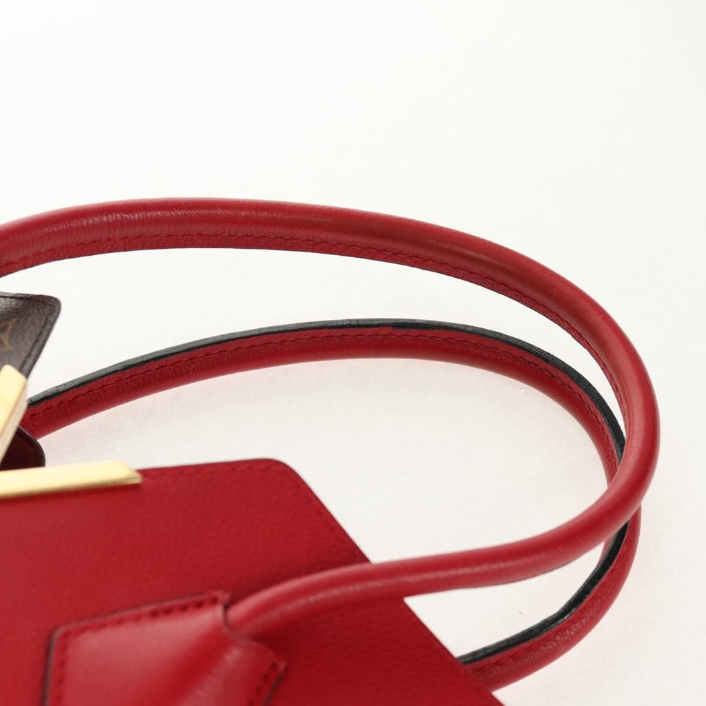 Louis Vuitton Kimono Handbag Monogram Canvas And Leather Red Canvas Handbag