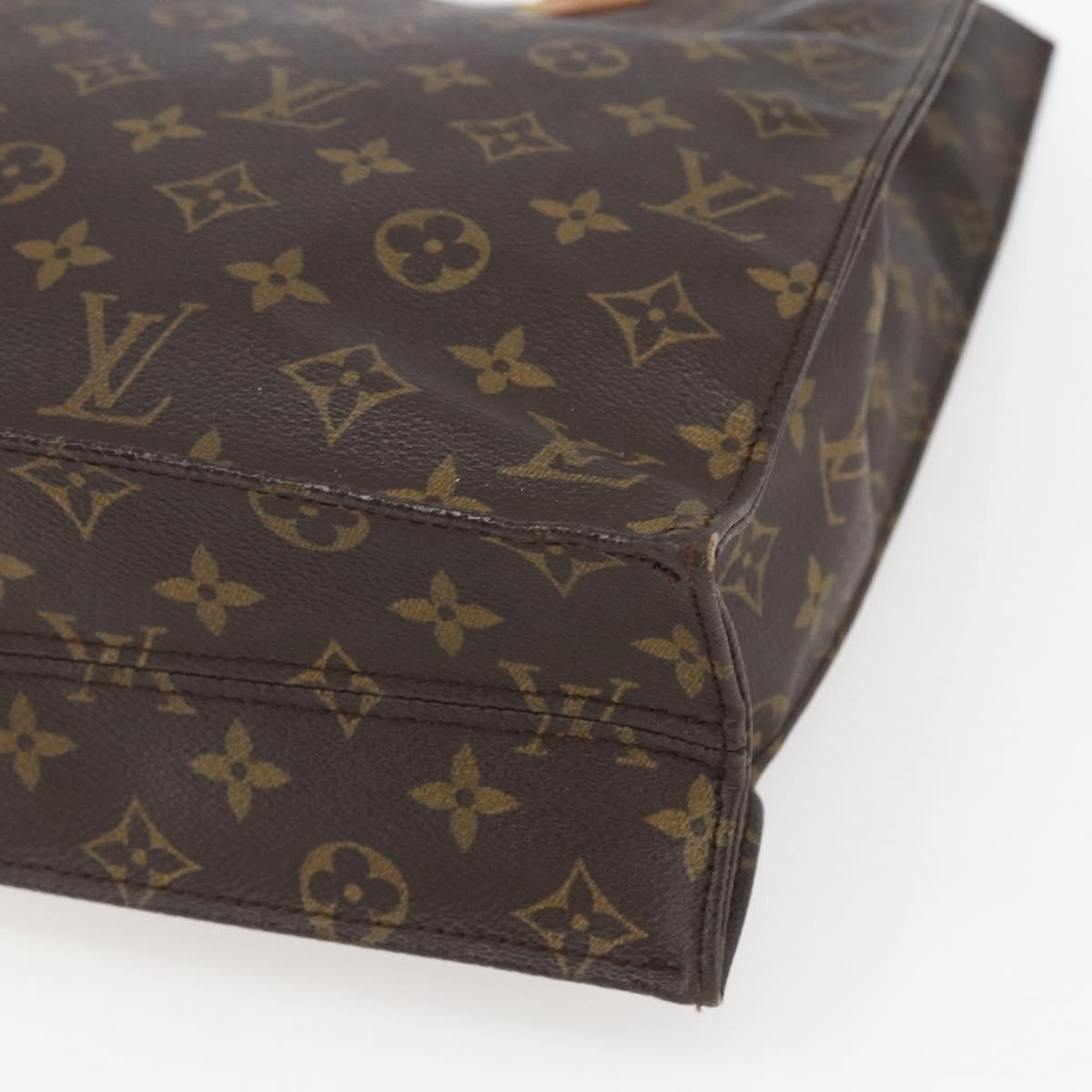 Louis Vuitton Sac Plat Bag Monogram Canvas Brown Canvas Tote Bag