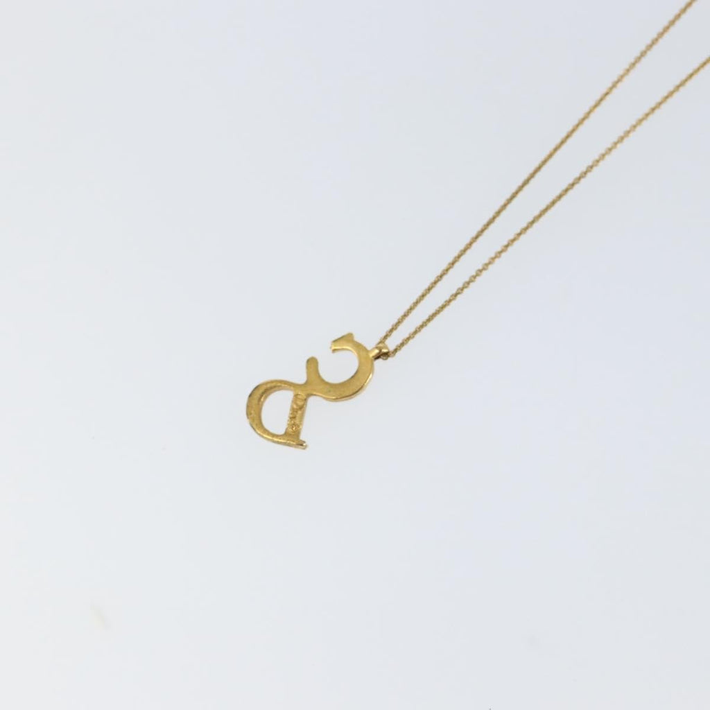Christian Dior Cd Pendant Necklace Metal Gold Metal Necklace Jewelry (Pre-Owned)