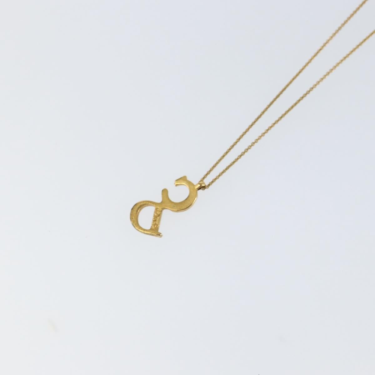 Christian Dior Cd Pendant Necklace Metal Gold Metal Necklace Jewelry (Pre-Owned)