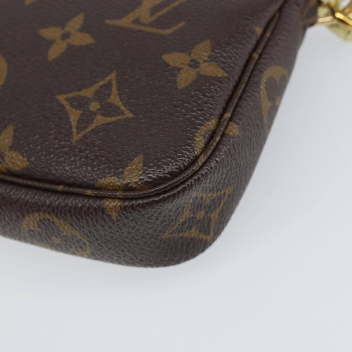 Louis Vuitton Pochette Accessoires Limited Edition Vivienne Xmas Monogram Canvas Brown Canvas Clutche & Pouche Bag