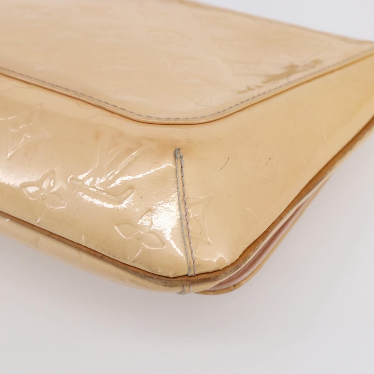 Louis Vuitton Thompson Street Handbag Monogram Vernis Beige Patent_Leather Shoulder Bag