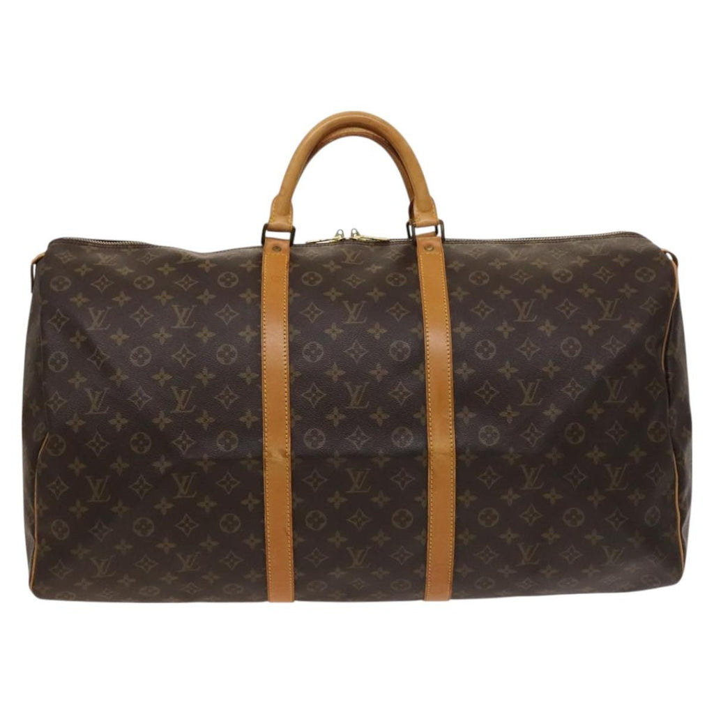 Louis Vuitton Keepall Bag Monogram Canvas Brown Canvas Travel Bag