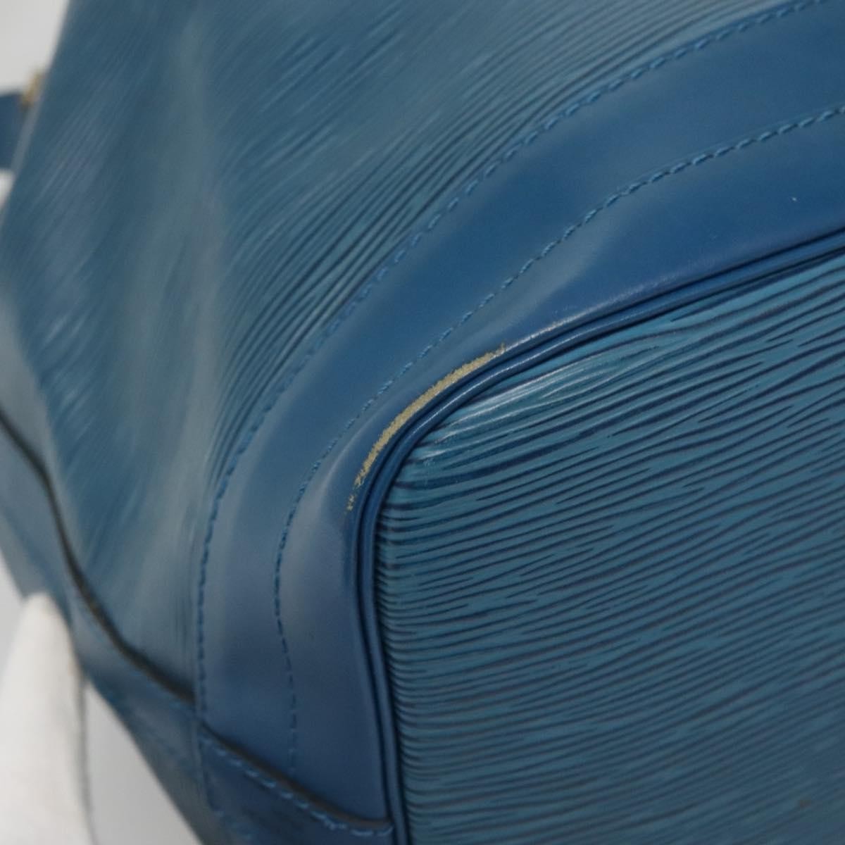 Louis Vuitton Noe Handbag Epi Leather Blue Leather Bag