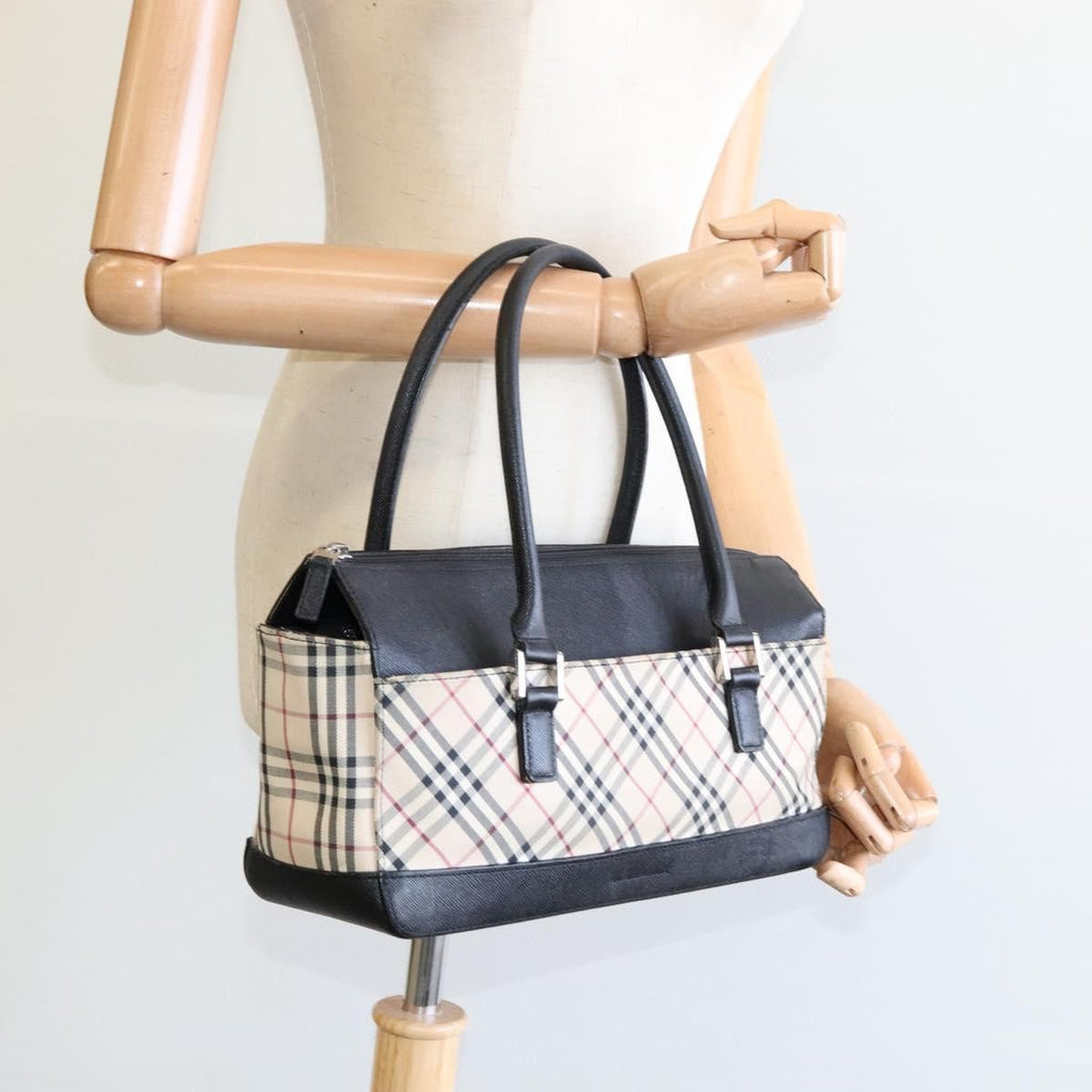 Burberry Nova Check Handbag Nova Check Canvas And Leather Beige Canvas Handbag