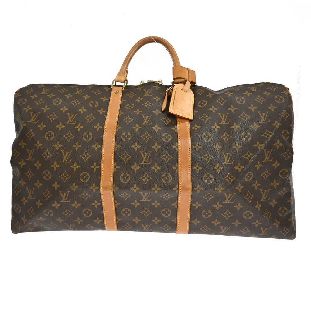 Louis Vuitton Keepall Bandouliere Bag Monogram Canvas Brown Canvas Travel Bag