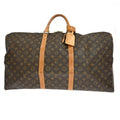 Louis Vuitton Keepall Bandouliere Bag Monogram Canvas Brown Canvas Travel Bag