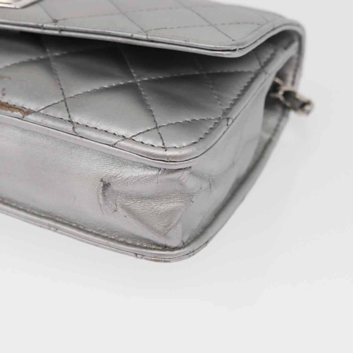 Chanel Reissue 2.55 Wallet On Chain Quilted Lambskin Silver Leather Shoulder Bag Bag