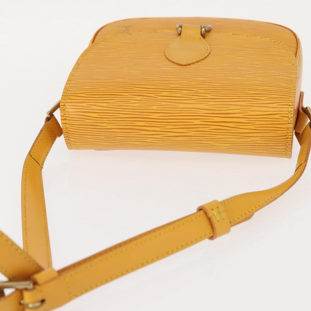 Louis Vuitton Saint Cloud Handbag Epi Leather Yellow Leather Shoulder Bag