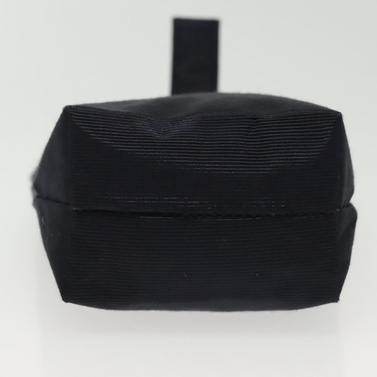 Celine Circle Logo Pouch Nylon Navy Canvas Clutche & Pouche Bag