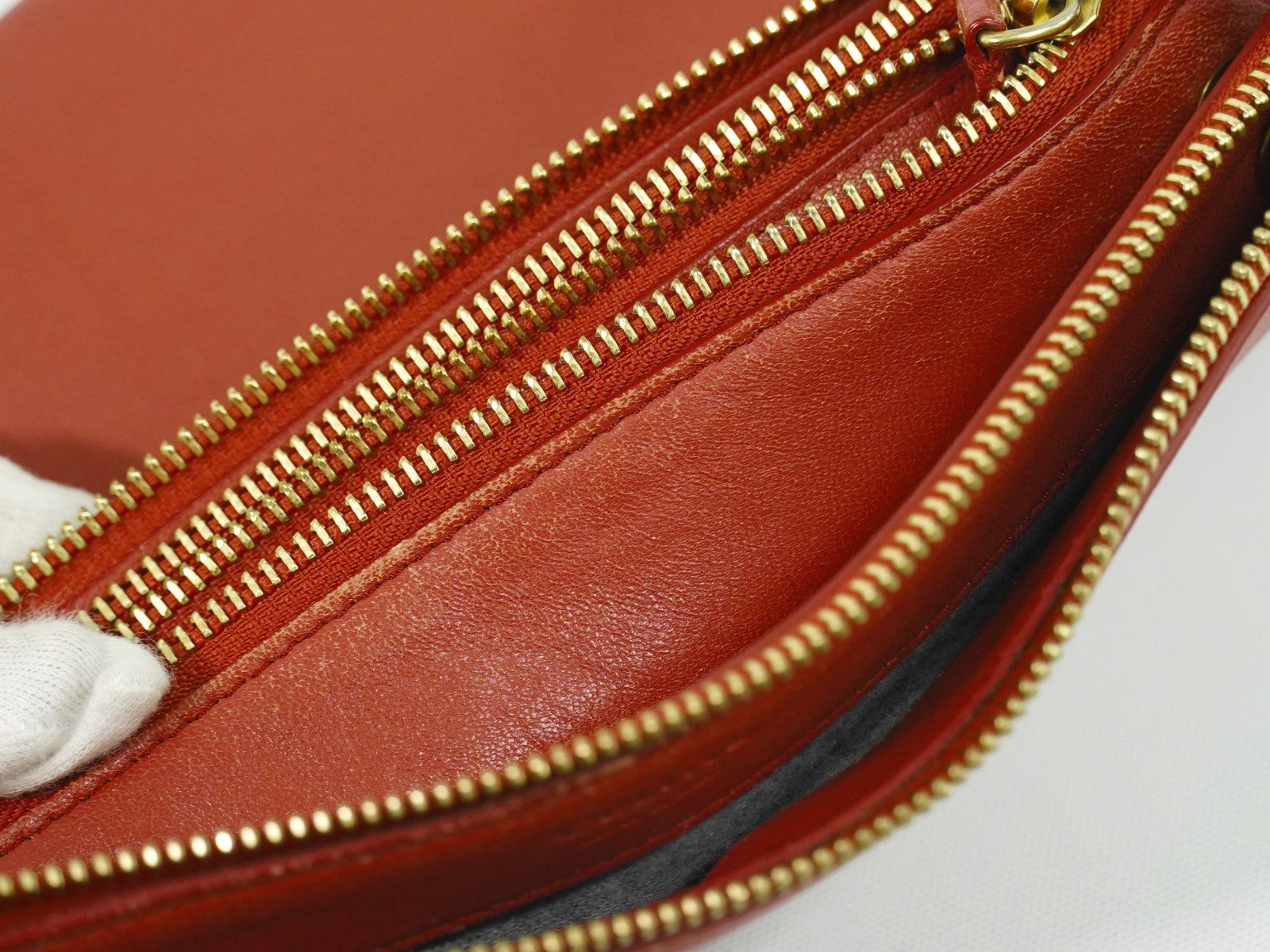Celine Trio Crossbody Bag Leather Red Leather Shoulder Bag Bag
