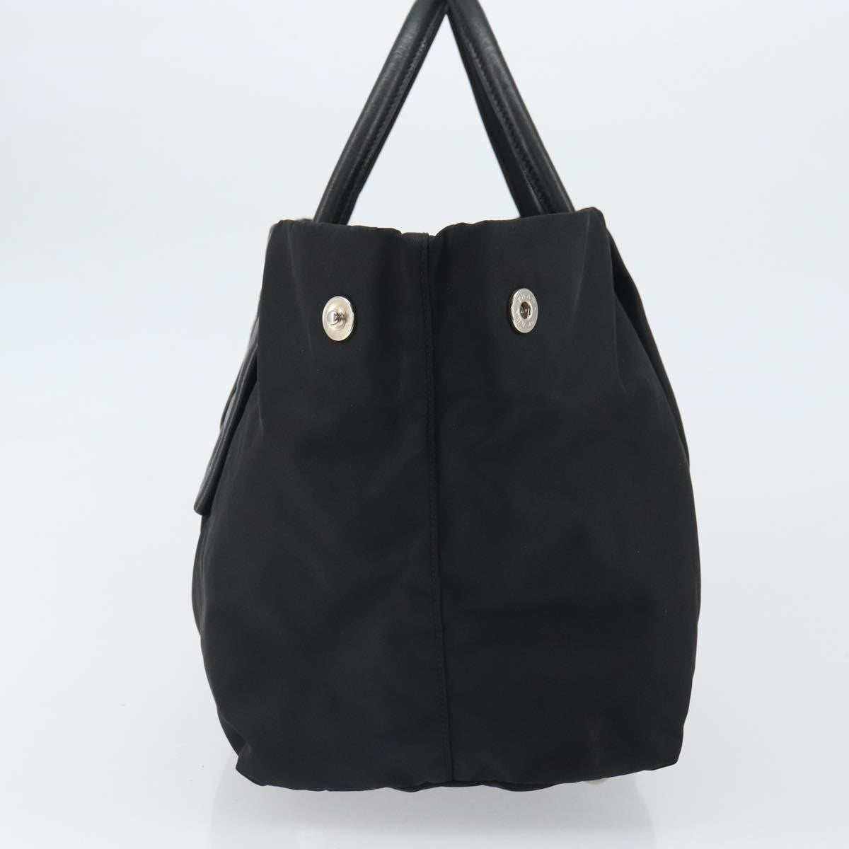 Prada Bow Tote Tessuto With Leather Black Nylon Tote Bag Bag
