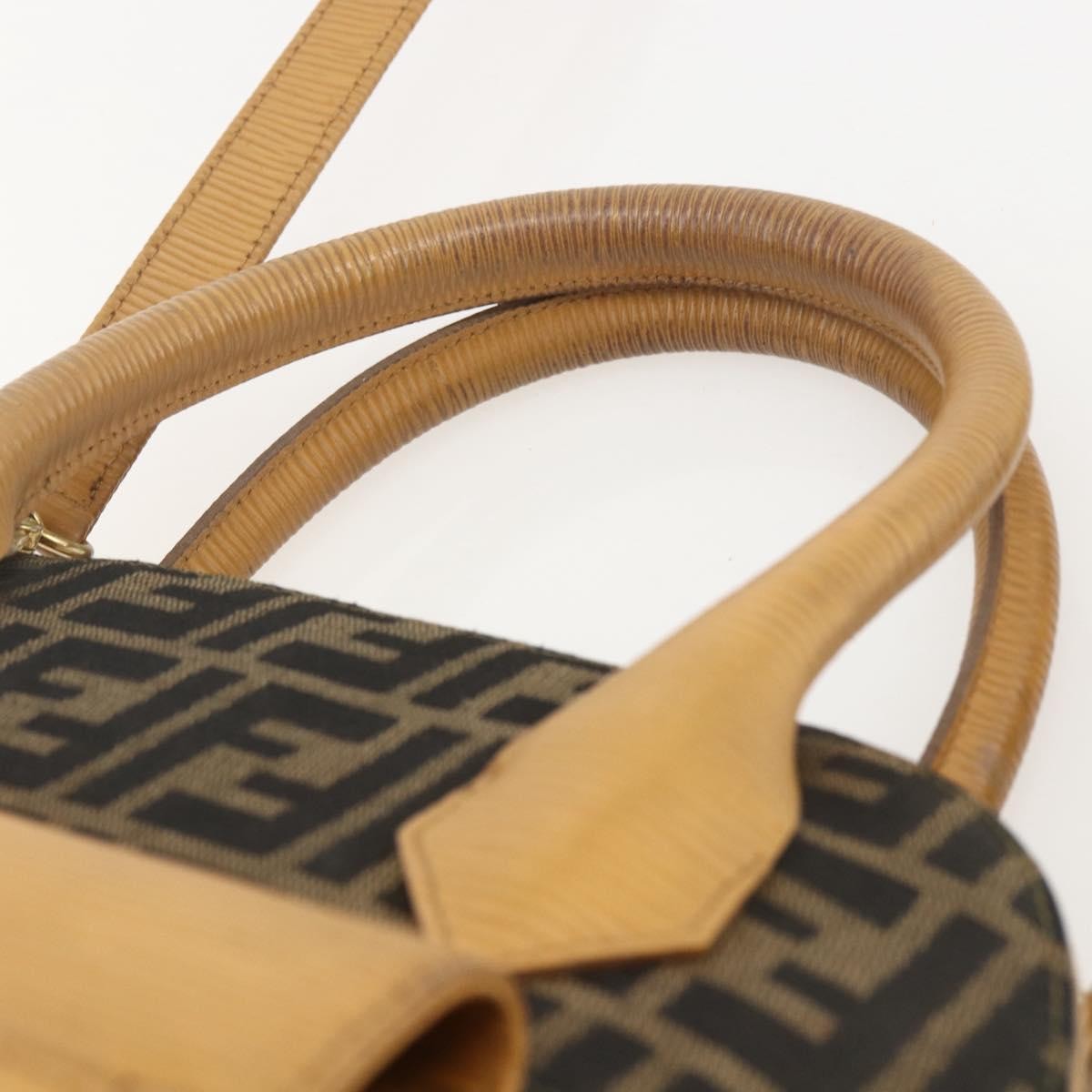 Fendi Vintage Zucca Handbag Zucca Brown Canvas Handbag