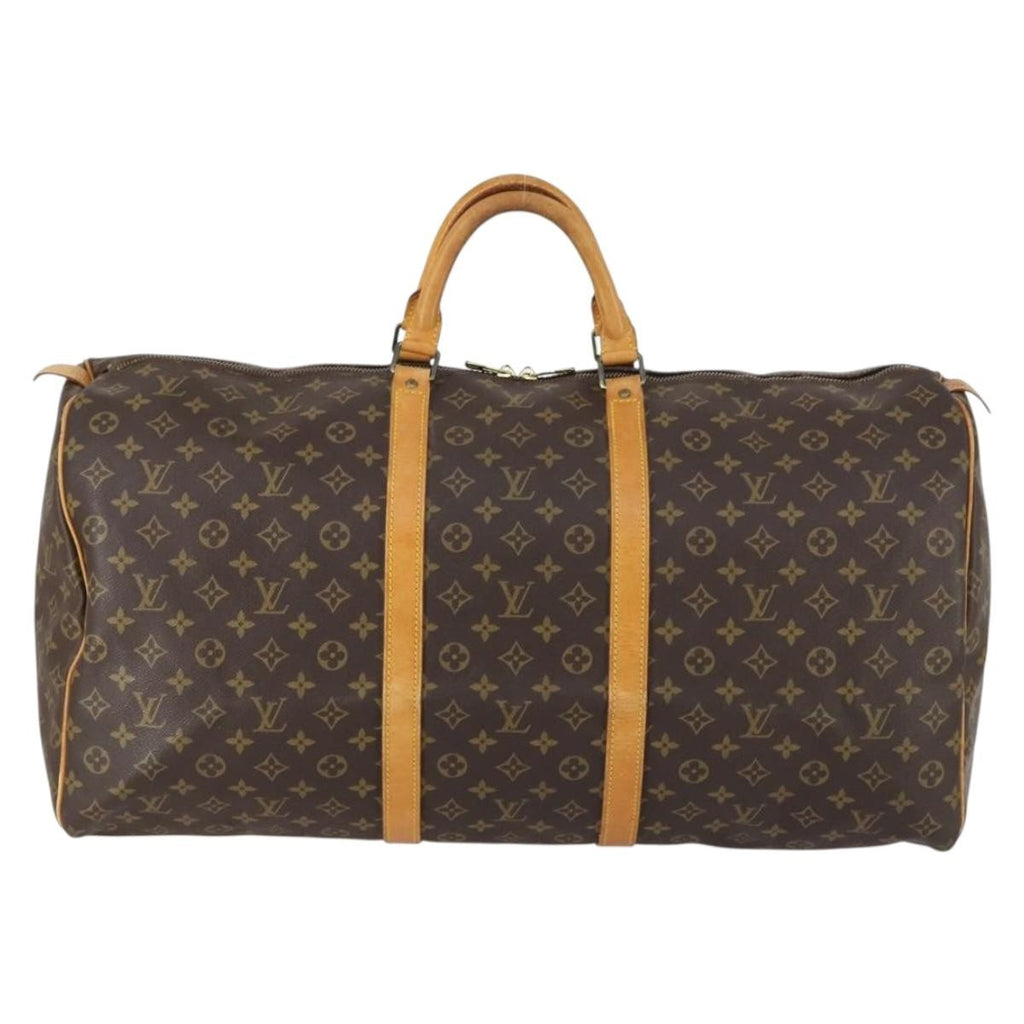 Louis Vuitton Keepall Bag Monogram Canvas Brown Canvas Travel Bag