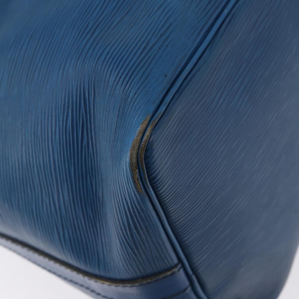 Louis Vuitton Petit Noe Nm Handbag Epi Leather Blue Leather Shoulder Bag